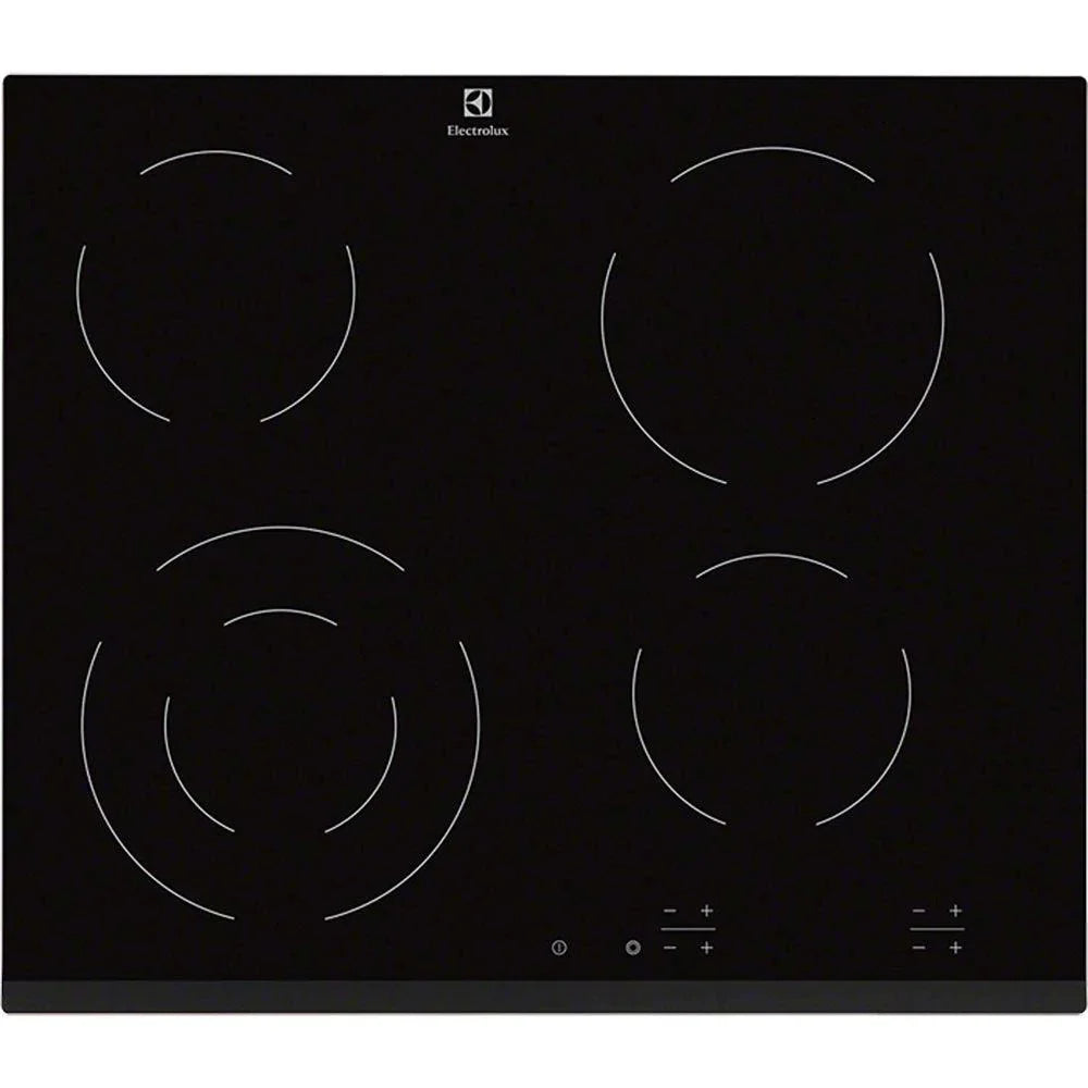Electrolux 60cm 4 Zone Built-In Electric Hob Black | EHF6241FOK