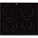 Electrolux 60cm 4 Zone Built-In Electric Hob Black | EHF6241FOK