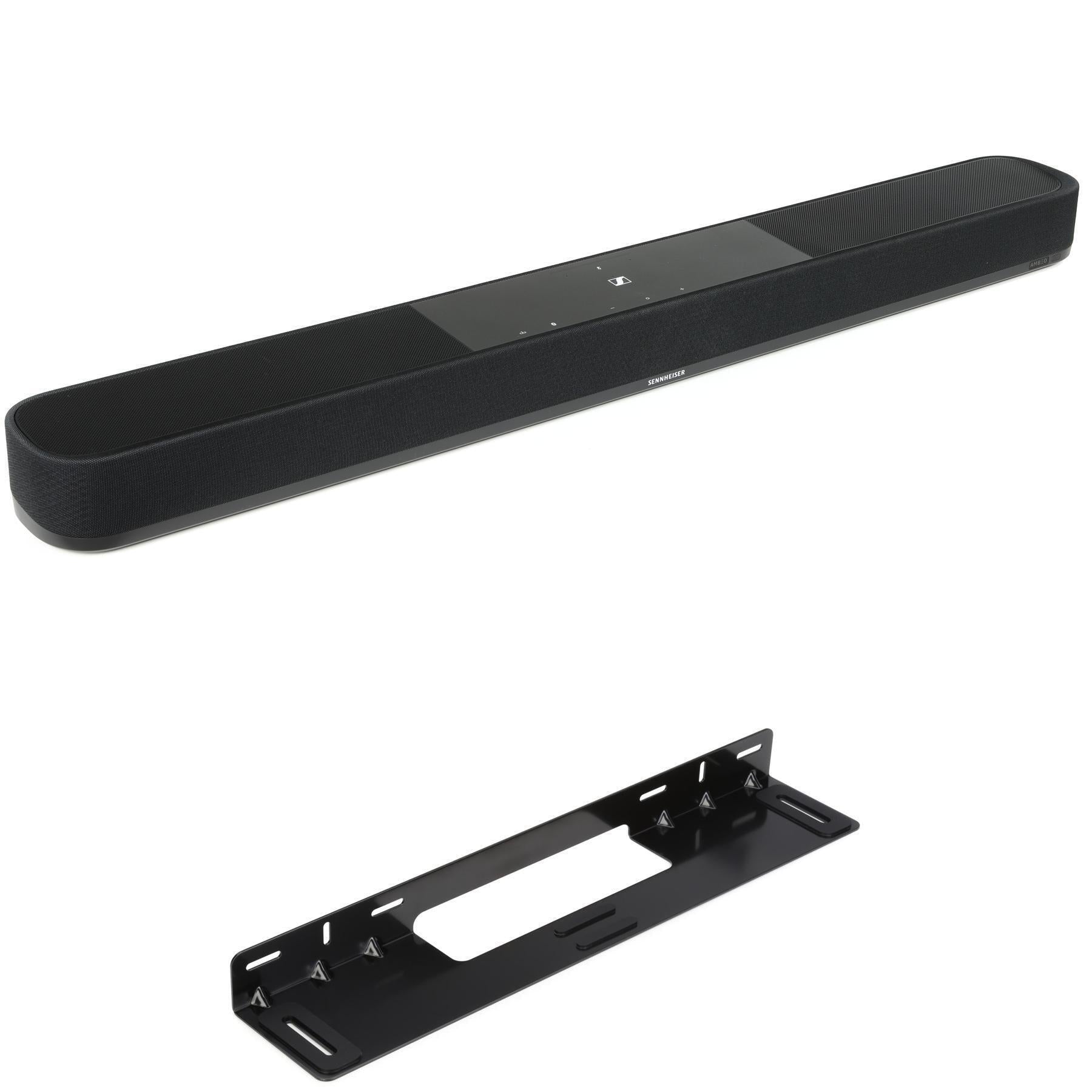 Sennheiser AMBEO Soundbar Plus and Mini Wall Mount Black — mount view