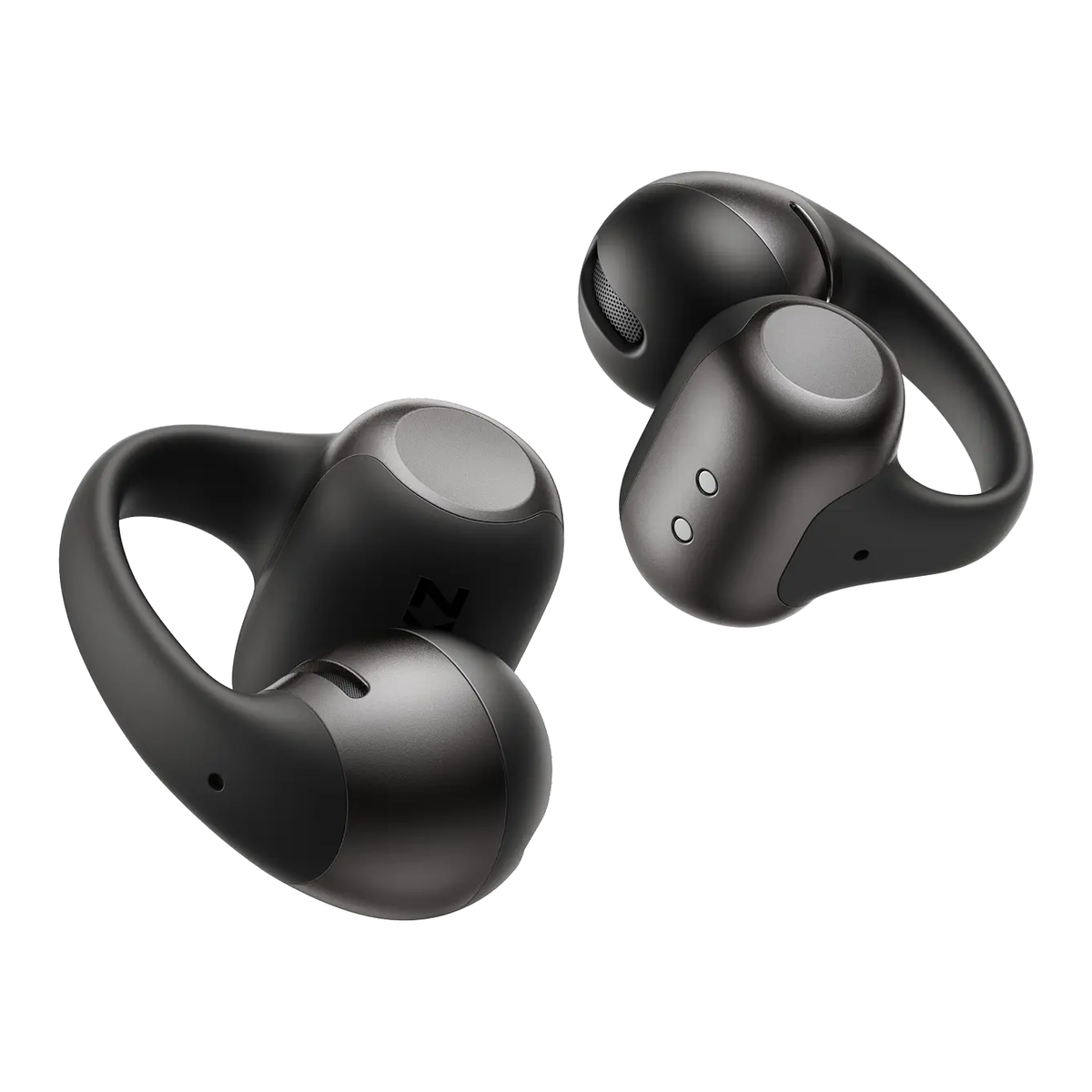 Shokz OpenDots 2 Open-Ear Clip-On Earbuds - Black - front view