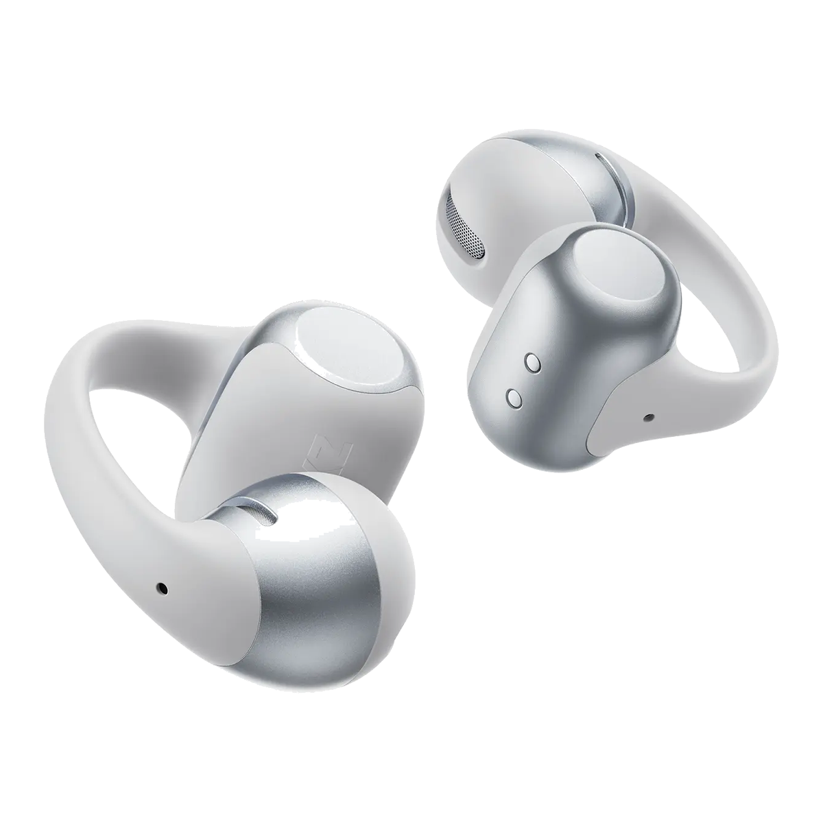 Shokz OpenDots 2 Open-Ear Clip-On Earbuds - Grey - front view