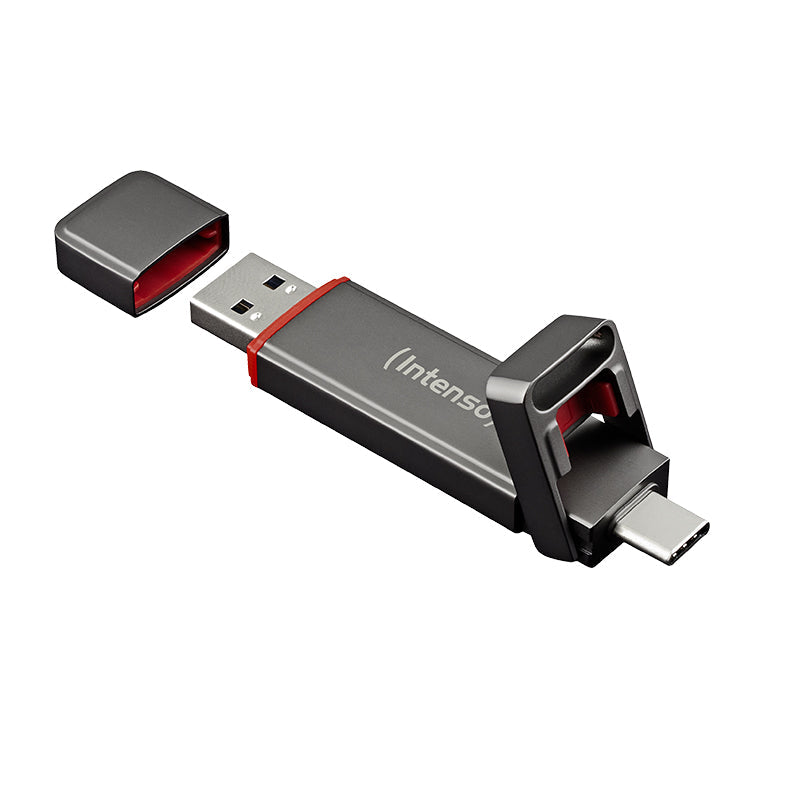 Intenso UX100 1TB External USB-SSD, USB-C & USB-A - Anthracite - view 2