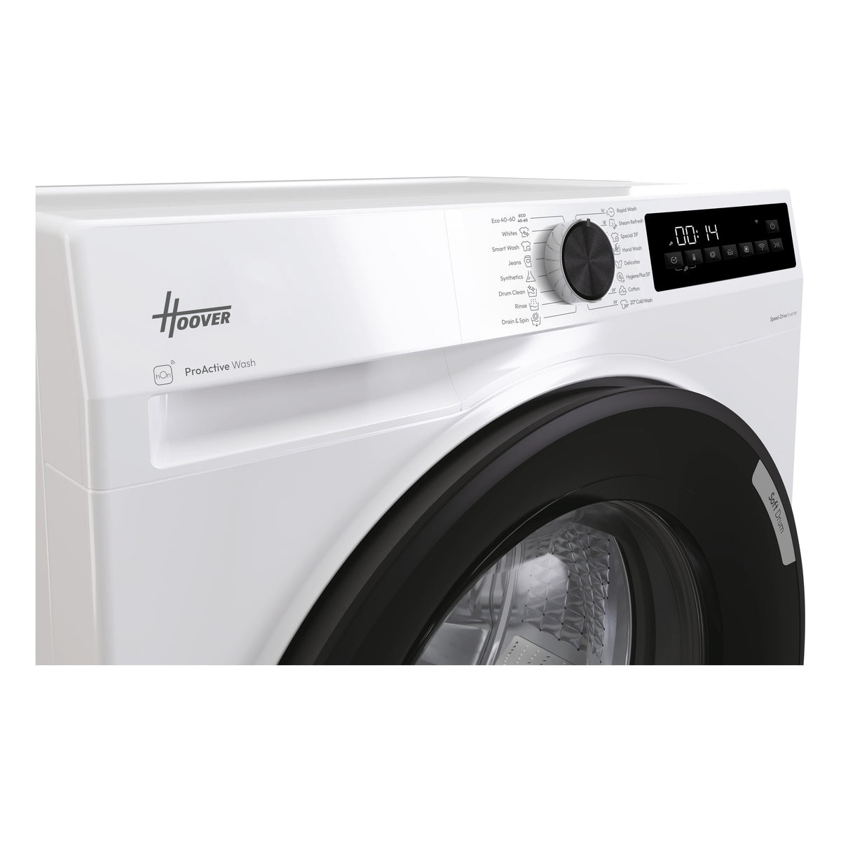 Hoover Pro Wash Series 3 9kg 1400rpm Washing Machine - White - control panel and dial