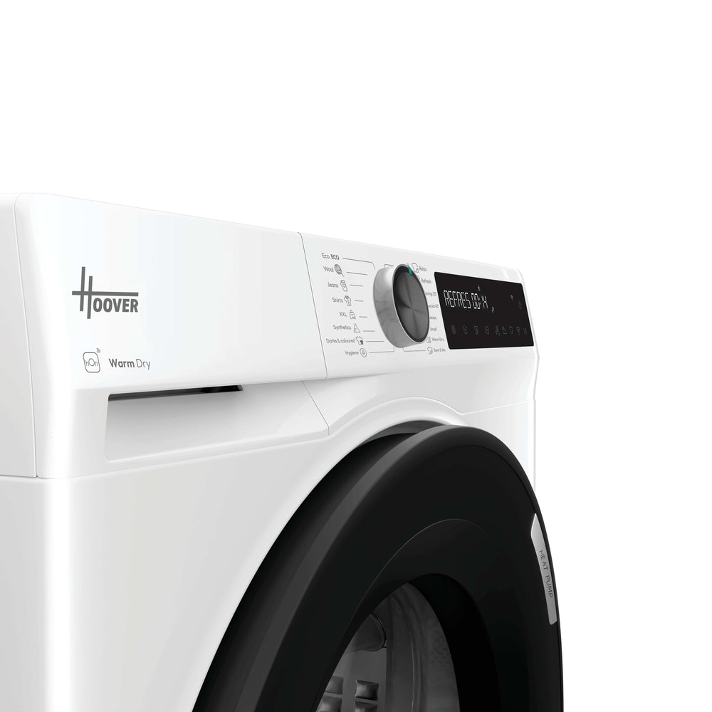 Hoover Pro Dry Series 3 9kg Heat Pump Tumble Dryer - White - control panel
