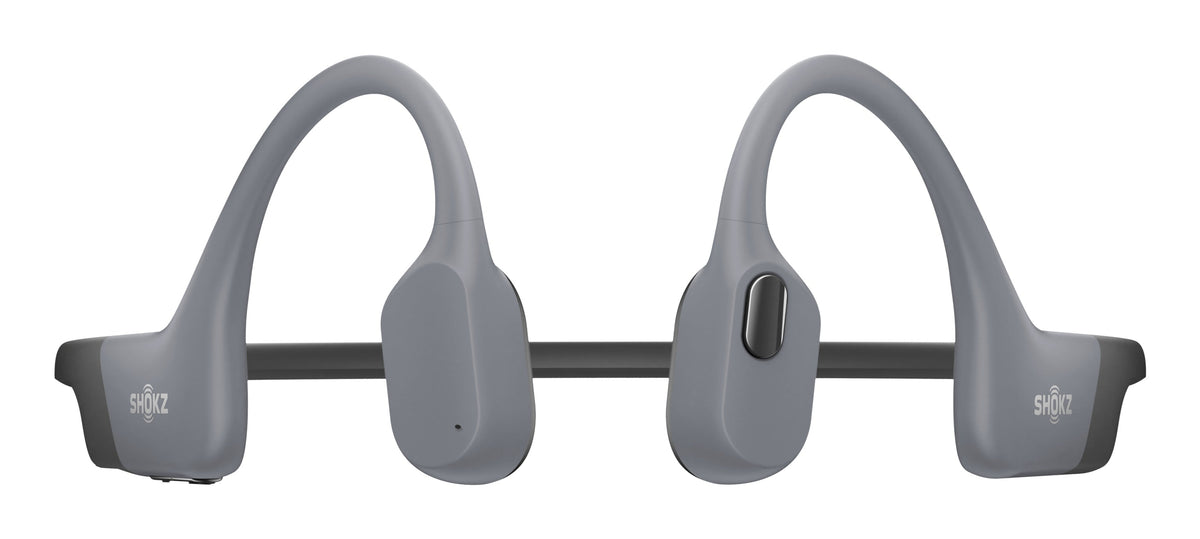 Shokz OpenSwim Pro Bone Conduction Swimming Headphones - Grey - front view
