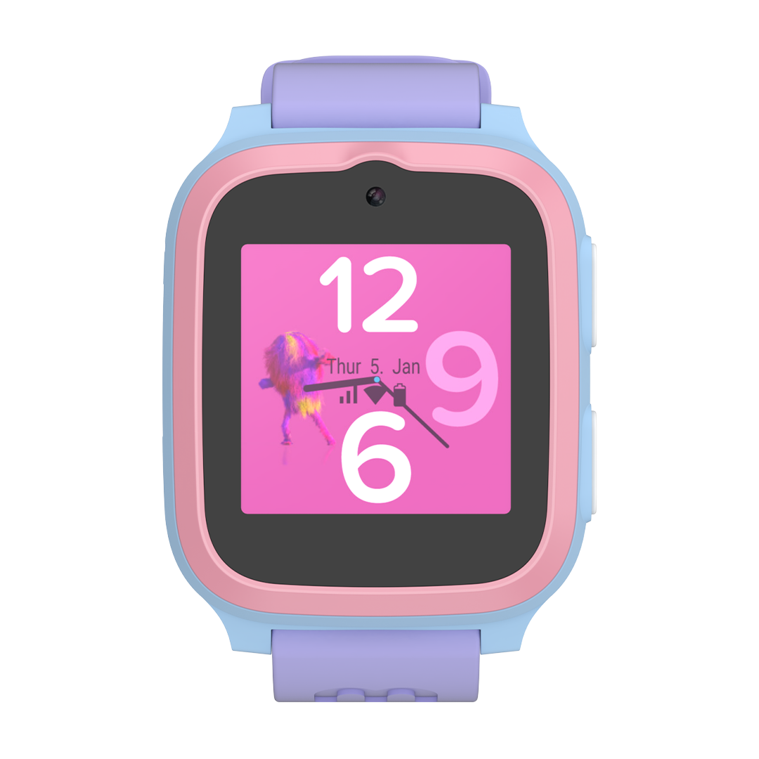 myFirst Fone S3 - 4G Kids Smart Watch with 1.4" Round AMOLED & GPS - Cotton Candy | 256-KW1401SE-CC01