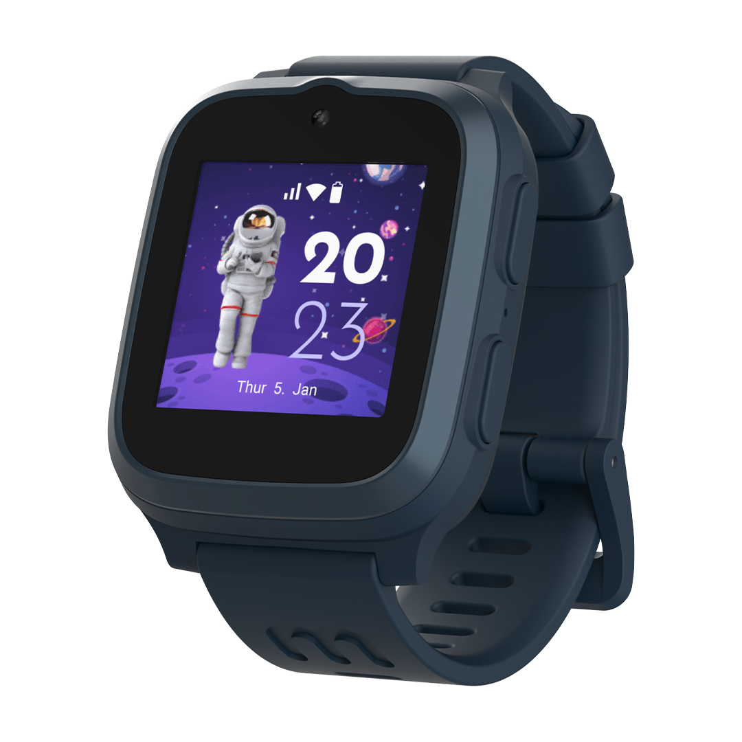 myFirst Fone S3 - 4G Kids Smart Watch with 1.4" Round AMOLED & GPS - Space Blue | 256-KW1401SE-SB01