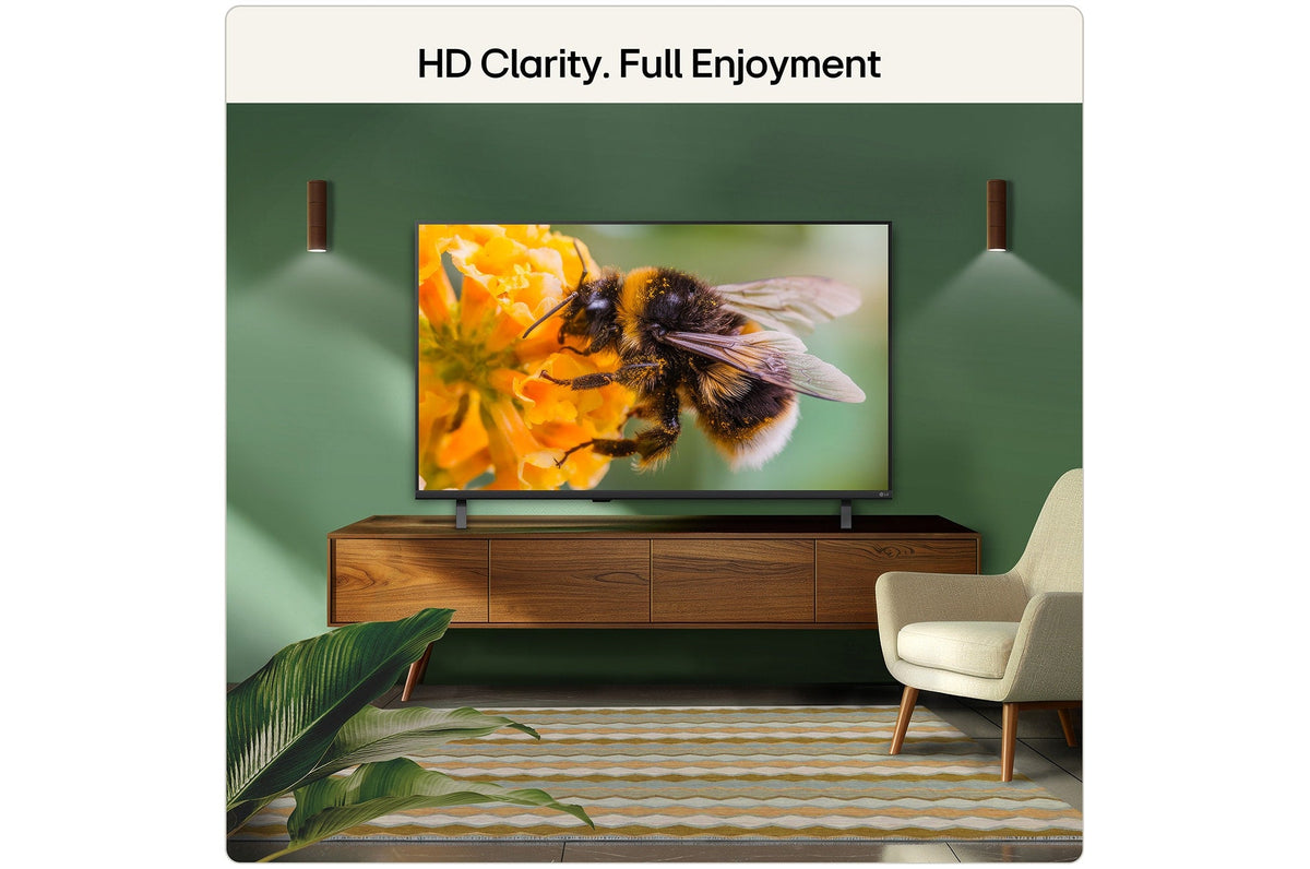 LG 43" LB65 Full HD AI Smart TV (2026) - in a living room