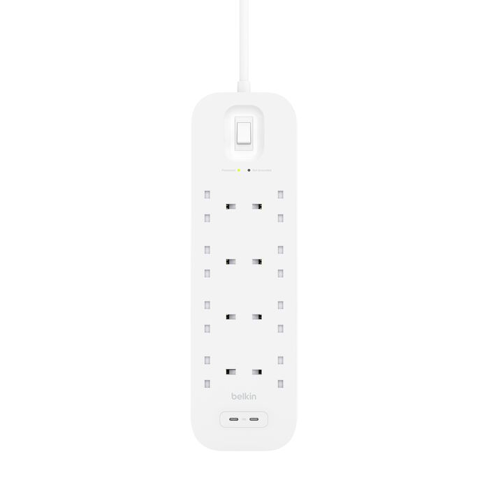 Belkin Connect 8-Outlet Surge Protector with Dual USB-C product image