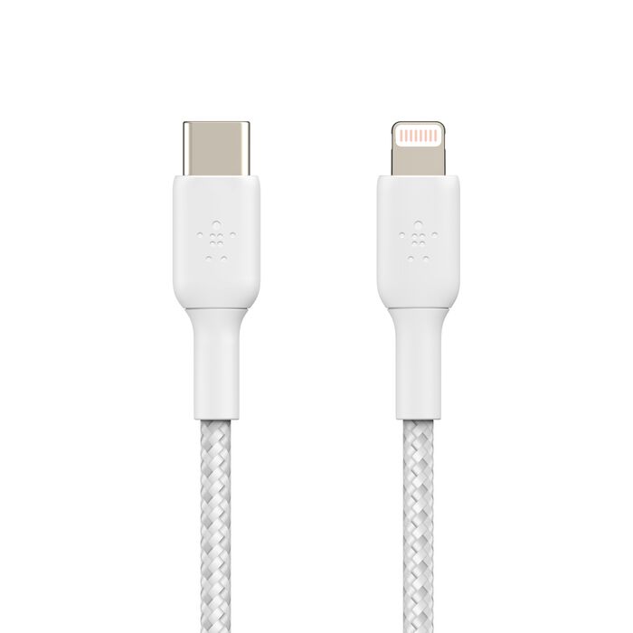 Belkin BoostCharge Pro Braided USB-C to Lightning Cable 1m White product image