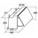 CDA 60cm Pull Out Extractor Cookerhood | EIN60SI