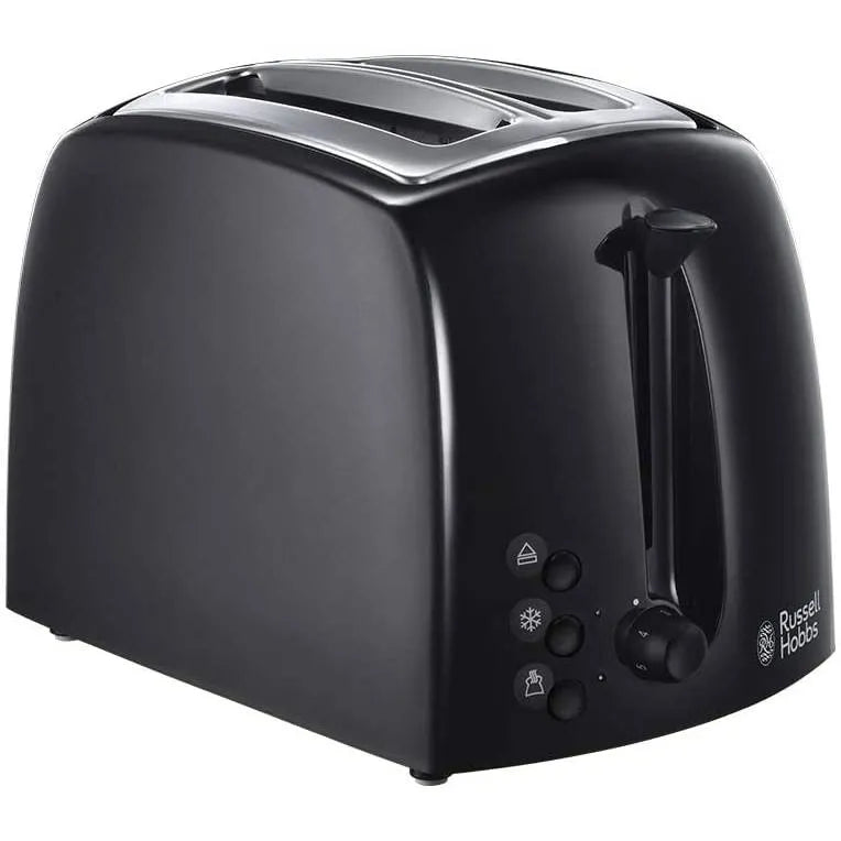 Russell Hobbs Textures Black 2 Slice Toaster | 21641