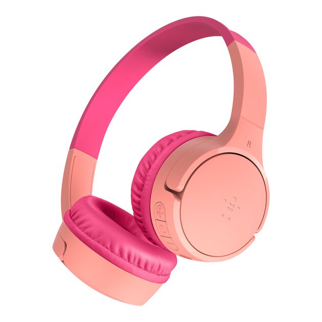 Belkin SoundForm Mini Wireless On-Ear Headphones for Kids Pink product image