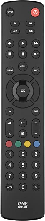 One For All URC1240 Contour 4 Remote Control 4 in 1