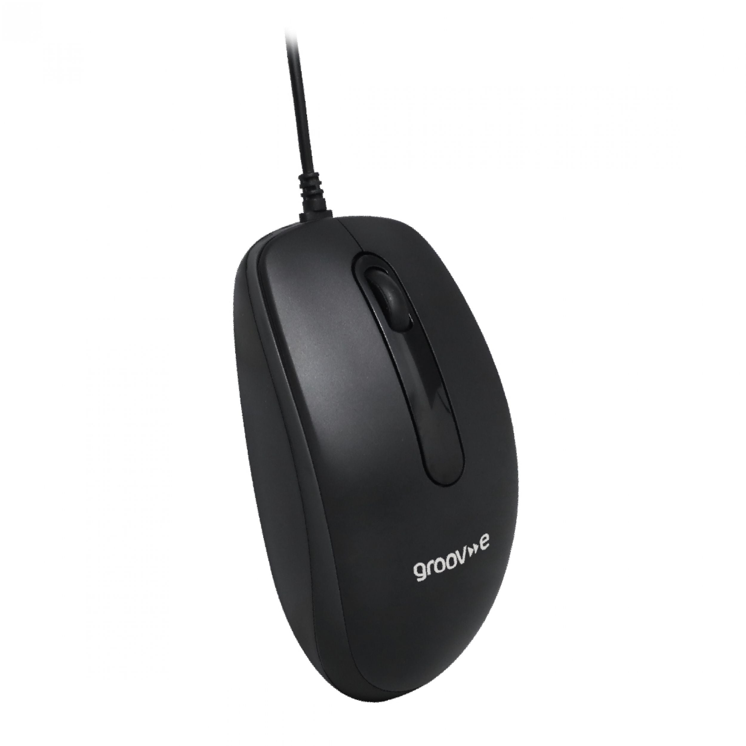 Groov-e Wired Keyboard and Mouse Set Black - official product image