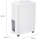 Dimplex 10L EverDri dehumidifier with electronic humidistat and timer White | EverDri10L