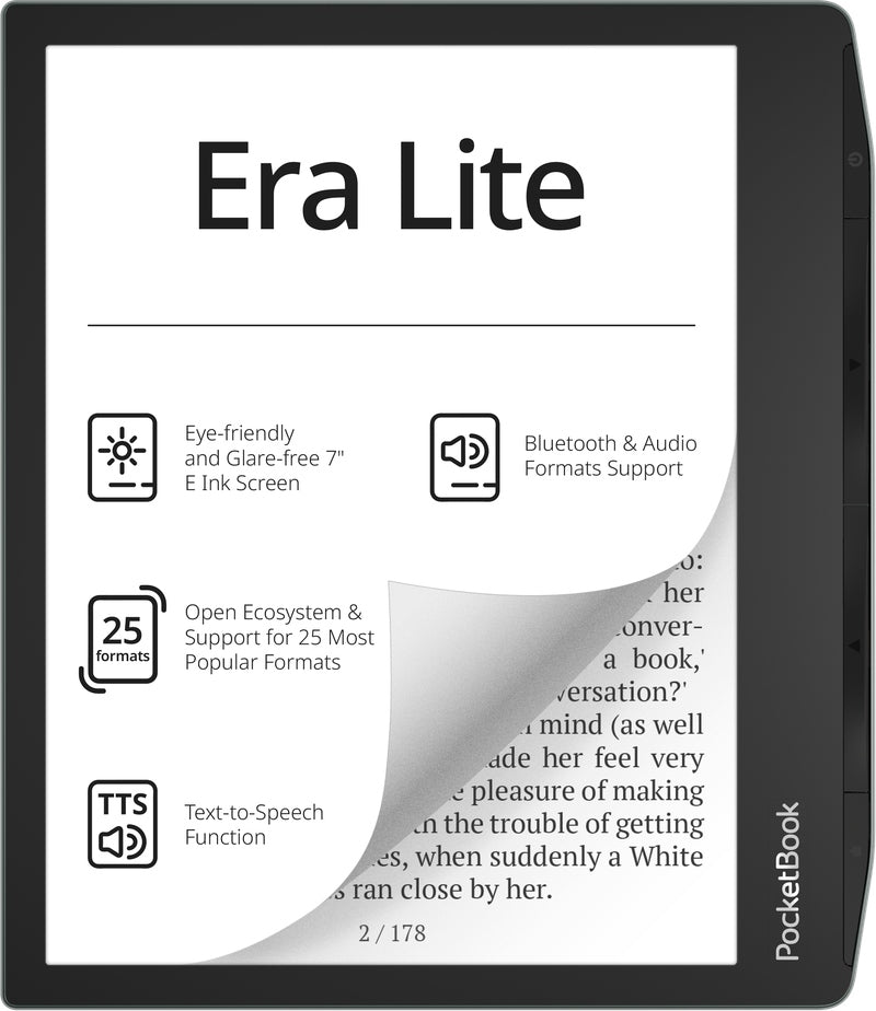 PocketBook Era Lite E-Reader - Stone Green - front view