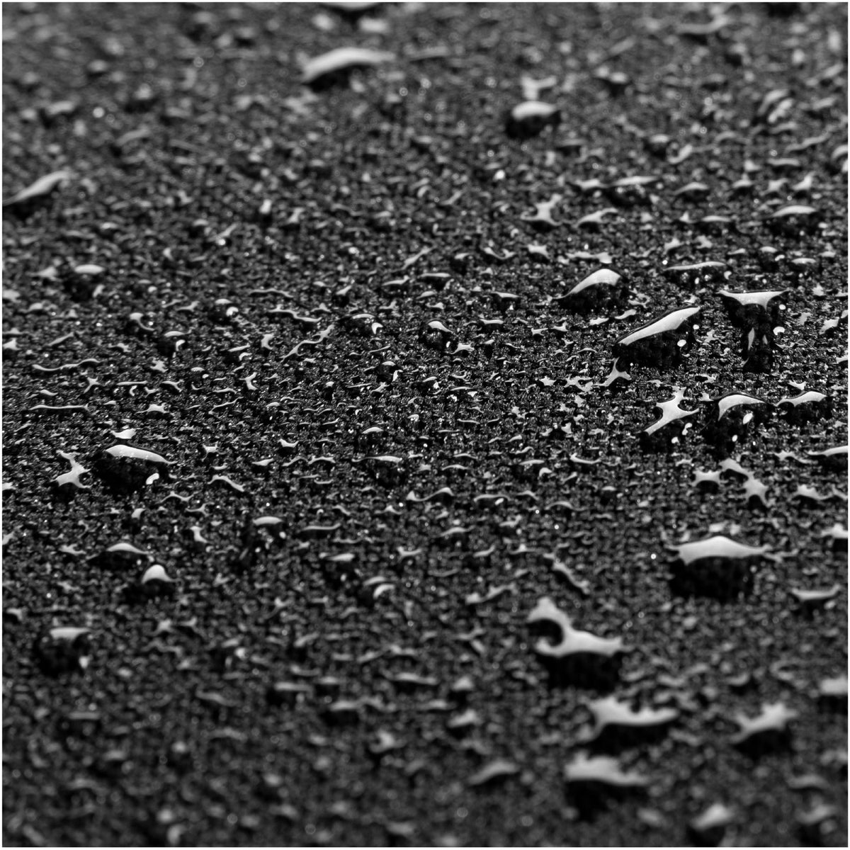 Blackstone 28" Griddle with Hood Cover - Black - water beading on the fabric