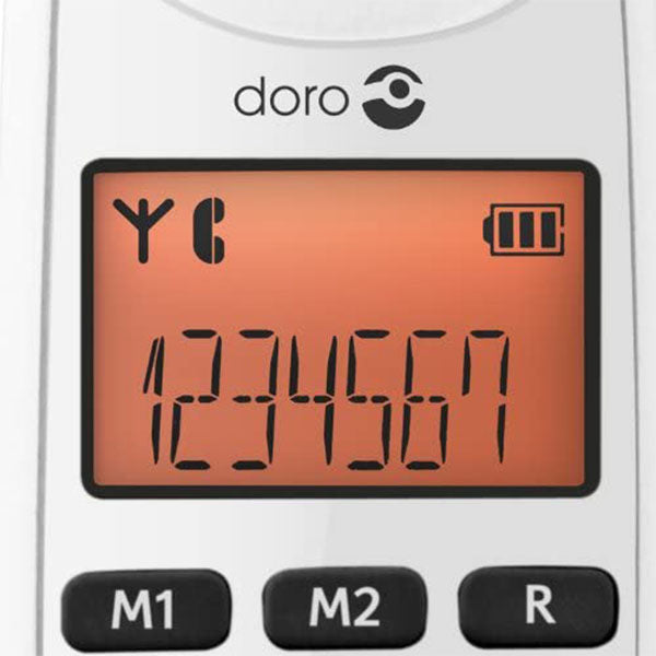 Doro 5551 PhoneEasy 100W DECT Cordless Phone with Amplified Sound and Big Buttons (Twin Set/White) ds