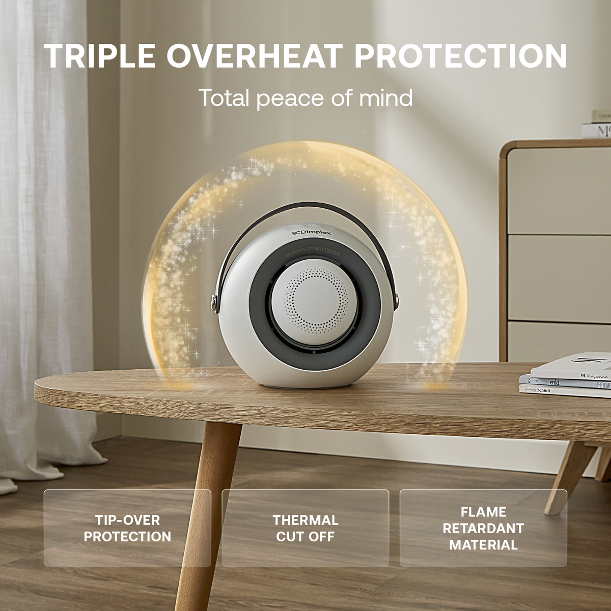 Dimplex Desk Friend Ceramic Fan Heater Heater 400W White product image