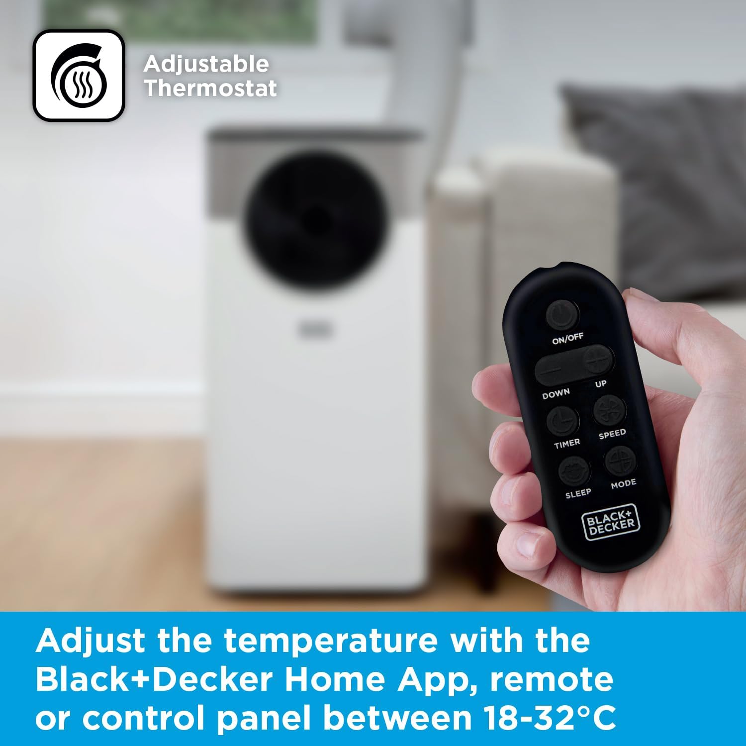 BLACK+DECKER 5,000 BTU Smart Portable Air Conditioner | BXAC40032GB
