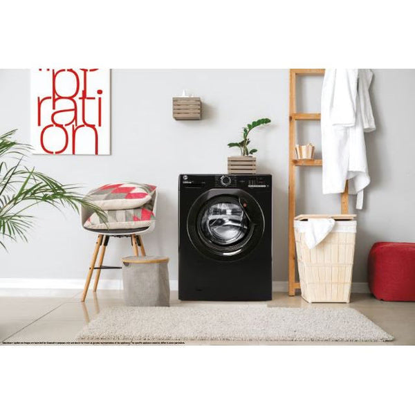 Hoover H-WASH 300 Lite 9KG 1400RPM Freestanding Washing Machine - Black | H3W492DABB4/1-80 Hoover Washing Machine Euronics Ireland