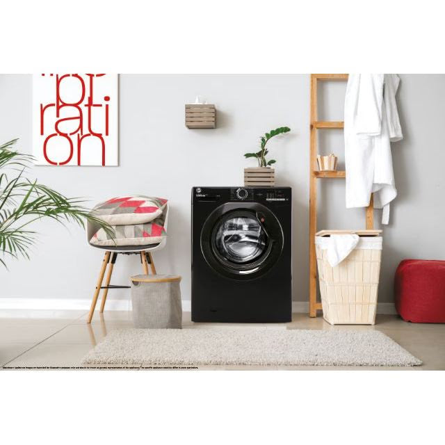 Hoover H-WASH 300 Lite 9KG 1400RPM Freestanding Washing Machine - Black | H3W492DABB4/1-80 Hoover Washing Machine Euronics Ireland