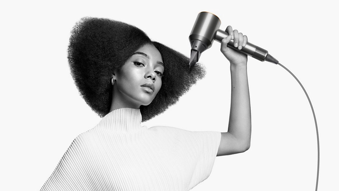 Dyson Supersonic Origin Hair Dryer - Prussian Blue/Rich Copper - drying coily hair
