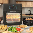 Powersonic Black 12 Litre Air Fryer, 1800W | PWRAF300