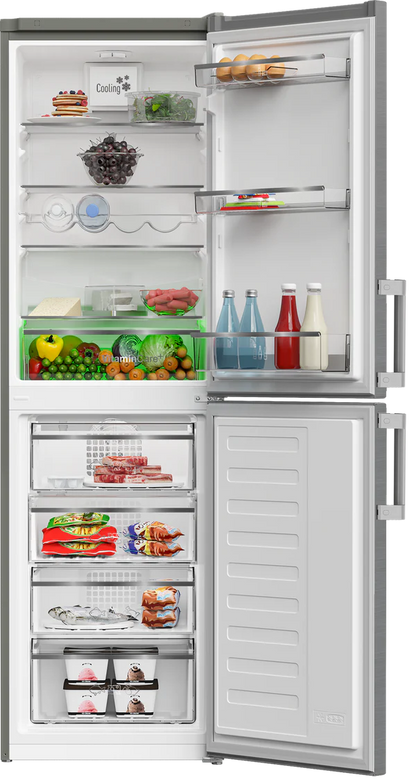 Blomberg Frost Free Combi Fridge Freezer with VitaminCare+ Stainless Steel| KGM4574VPS