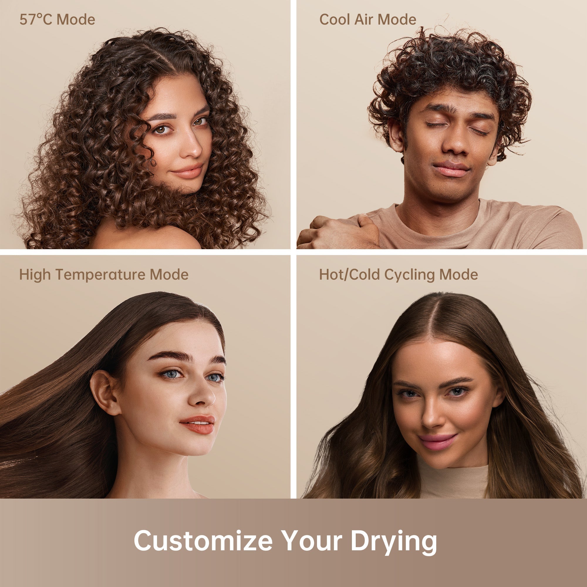 Dreame Hair Glory Combo High-Speed Hair Dryer White product image