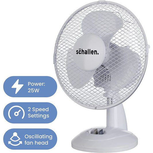 Schallen 9" Desk Fan White | DF817687