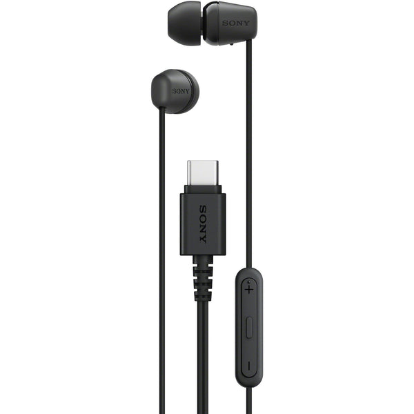 Sony IER-EX15C USB-C Wired In-Ear Earphones - Black - hero view