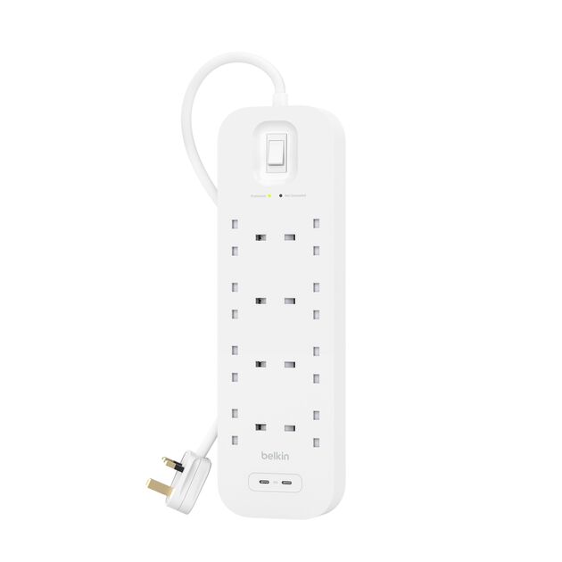 Belkin Connect 8-Outlet Surge Protector with Dual USB-C product image