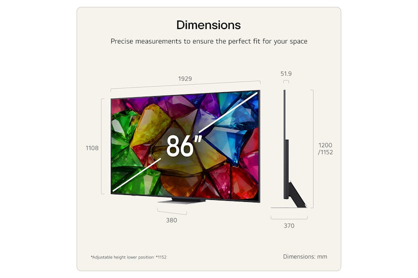 LG 86" Mini RGB Evo AI 4K Ultra HD Smart TV (2026) | 86MRGB88B6B.AEI