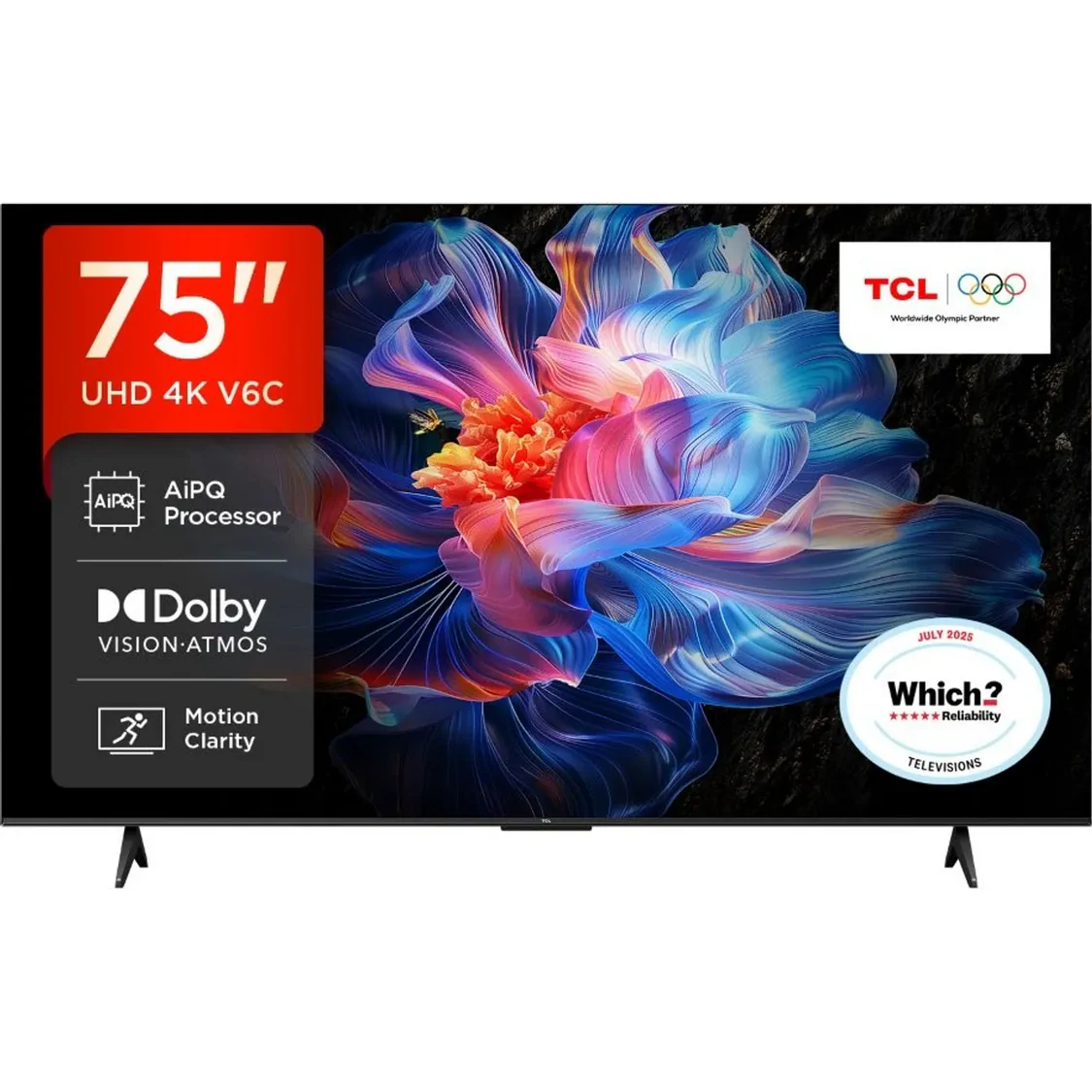TCL 75" 4K Ultra HD Smart Google TV | 75V6C