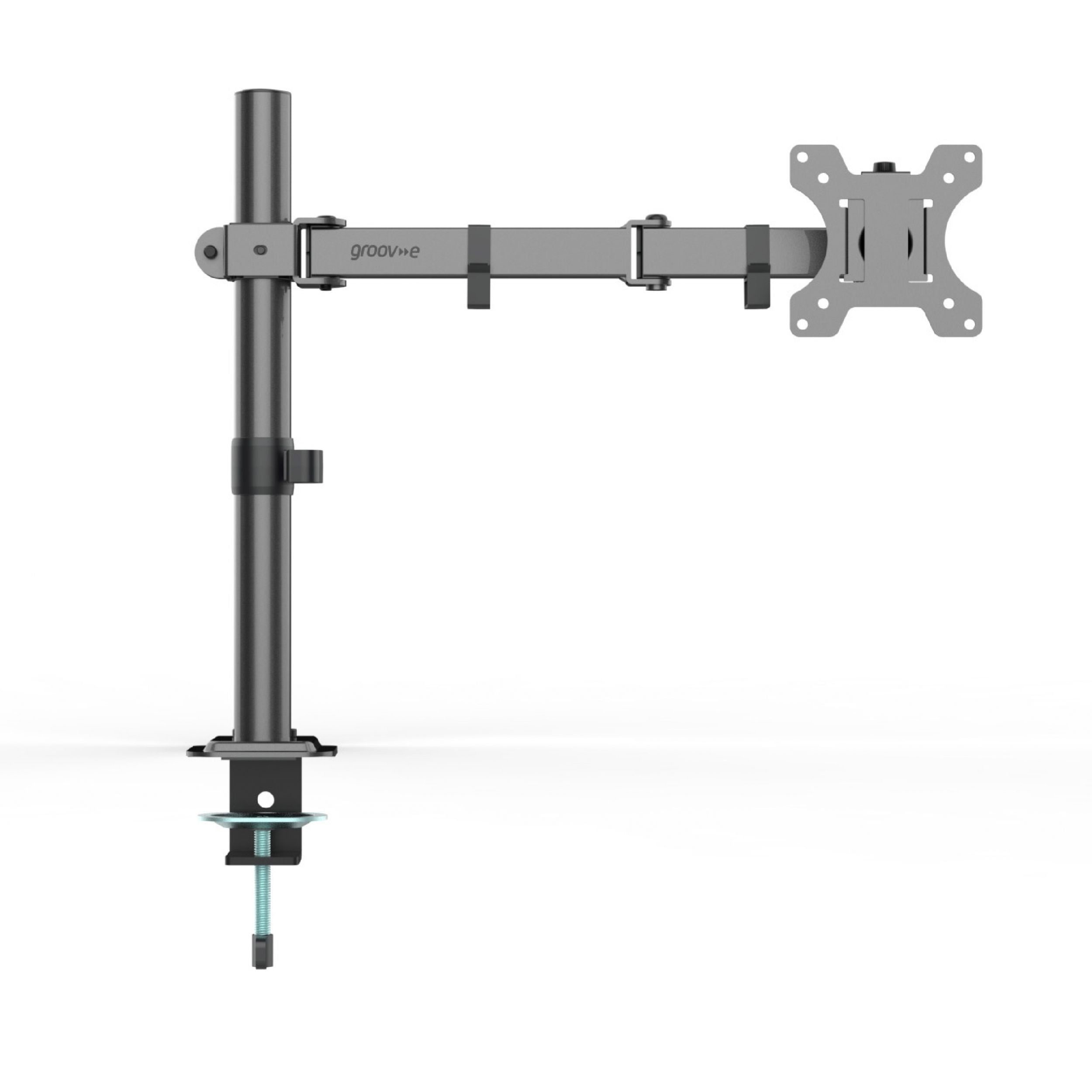Groov-e Universal Single Desktop Monitor Arm Black - official product image