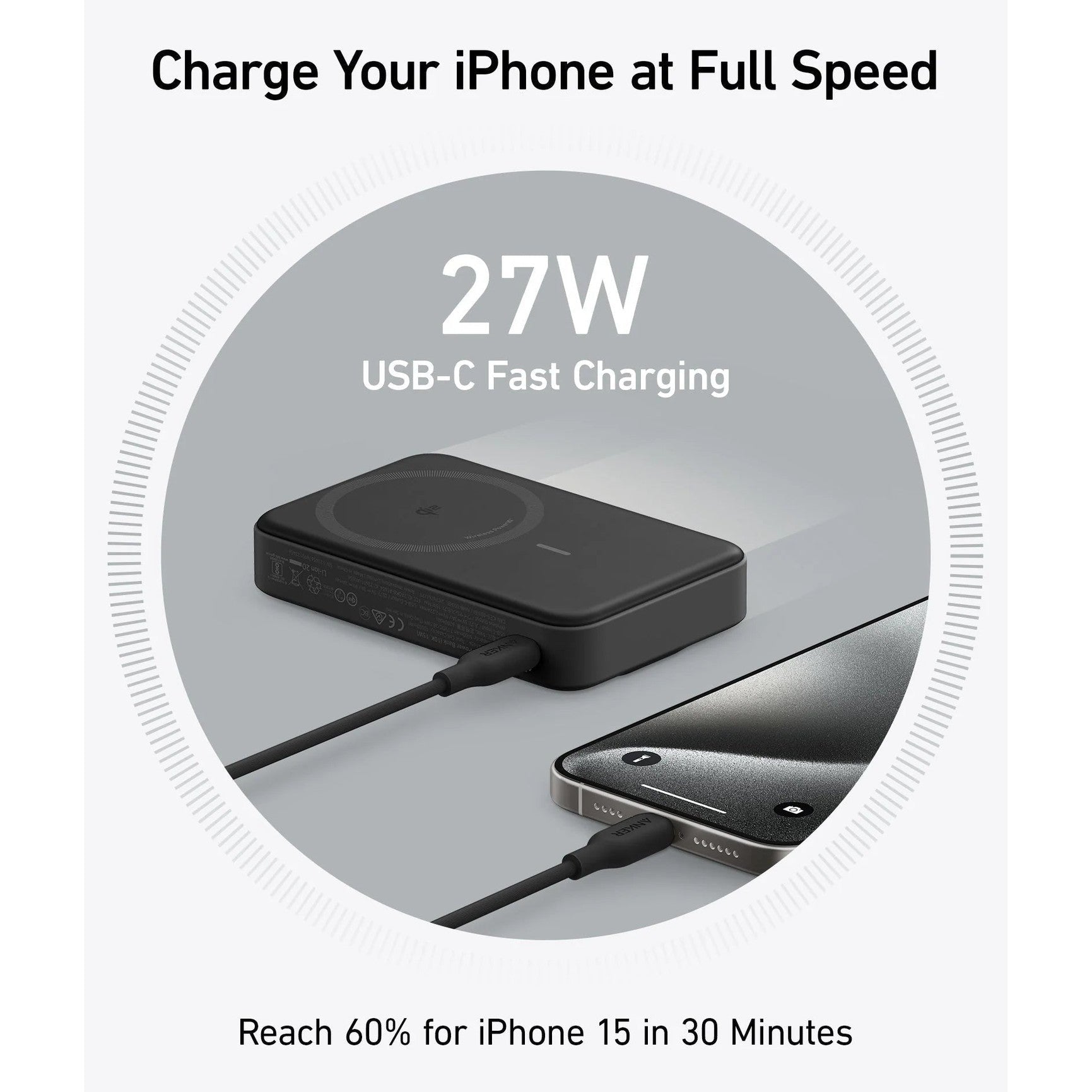 Anker Mag-Go Magnetic Battery | A1654G11