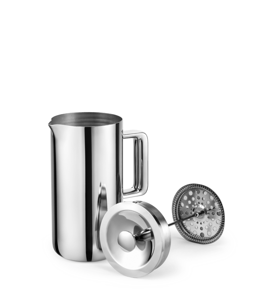Aarke Coffee Press — disassembled parts view