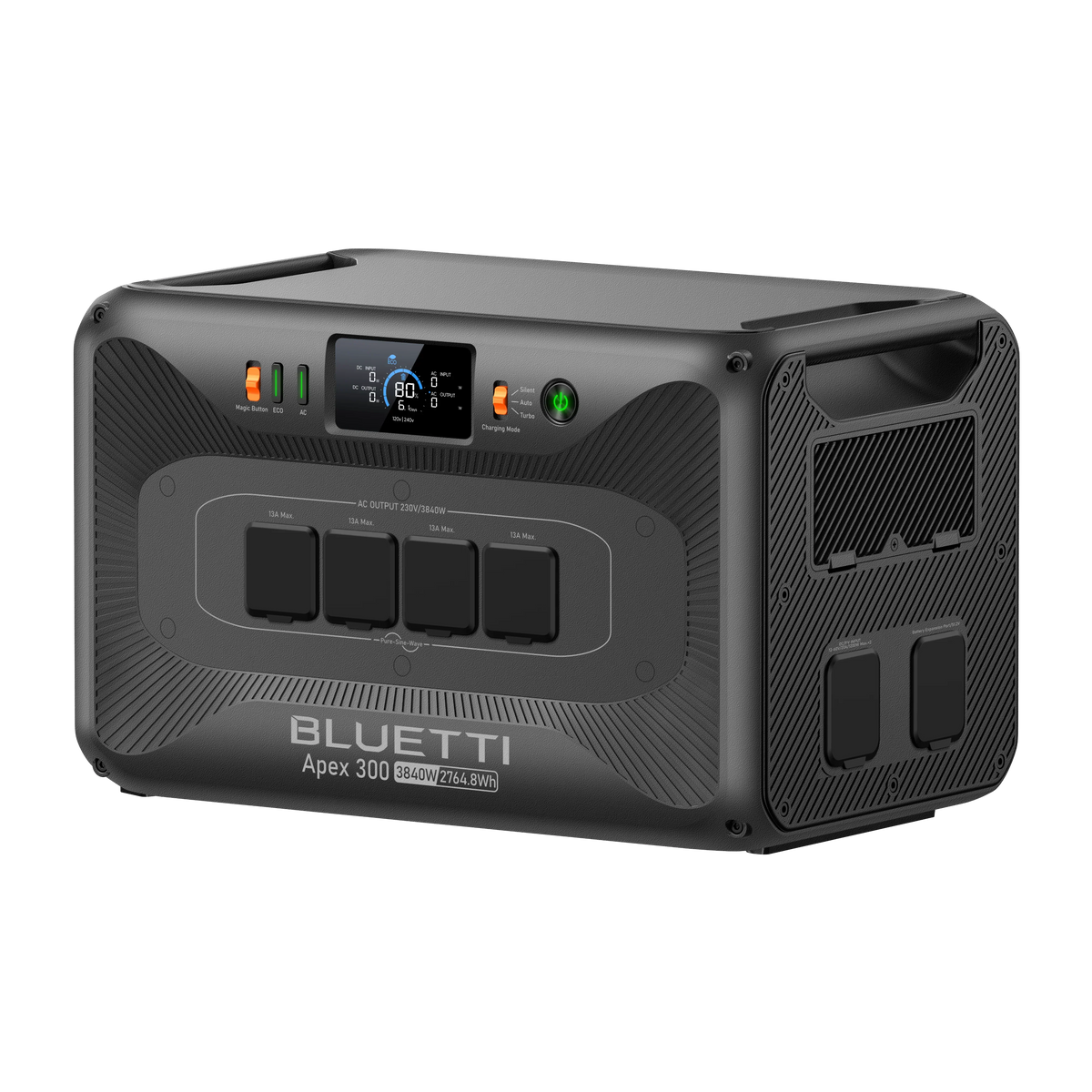 BLUETTI Apex 300 2,764.8Wh 3,840W Portable Power Station - angled front view