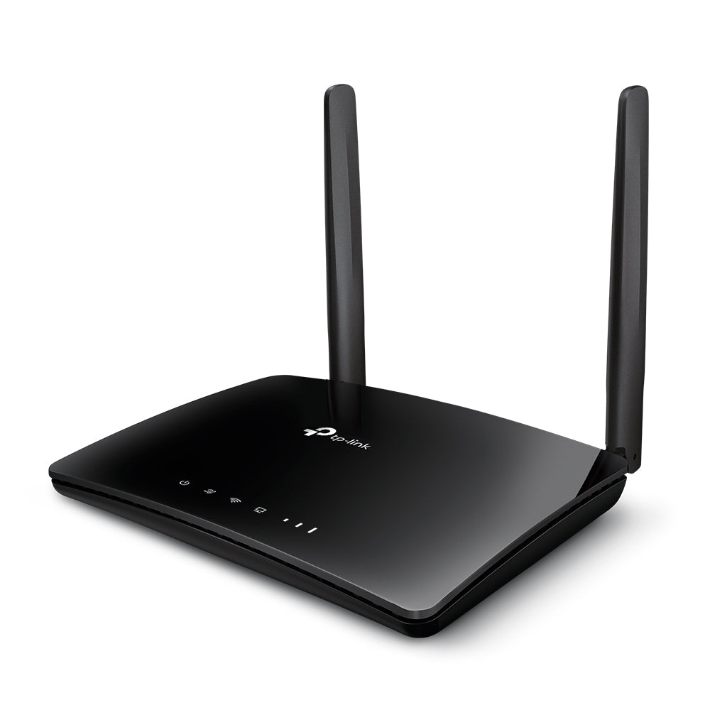 TP-Link Archer MR200 — three-quarter angle view