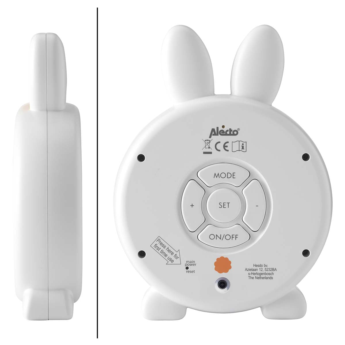 Alecto BC100BUNNY White sleep trainer product image 4
