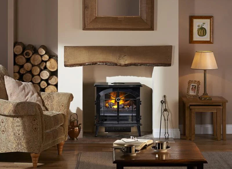 Dimplex Burgate Optimyst Electric Stove - Black | BRG20