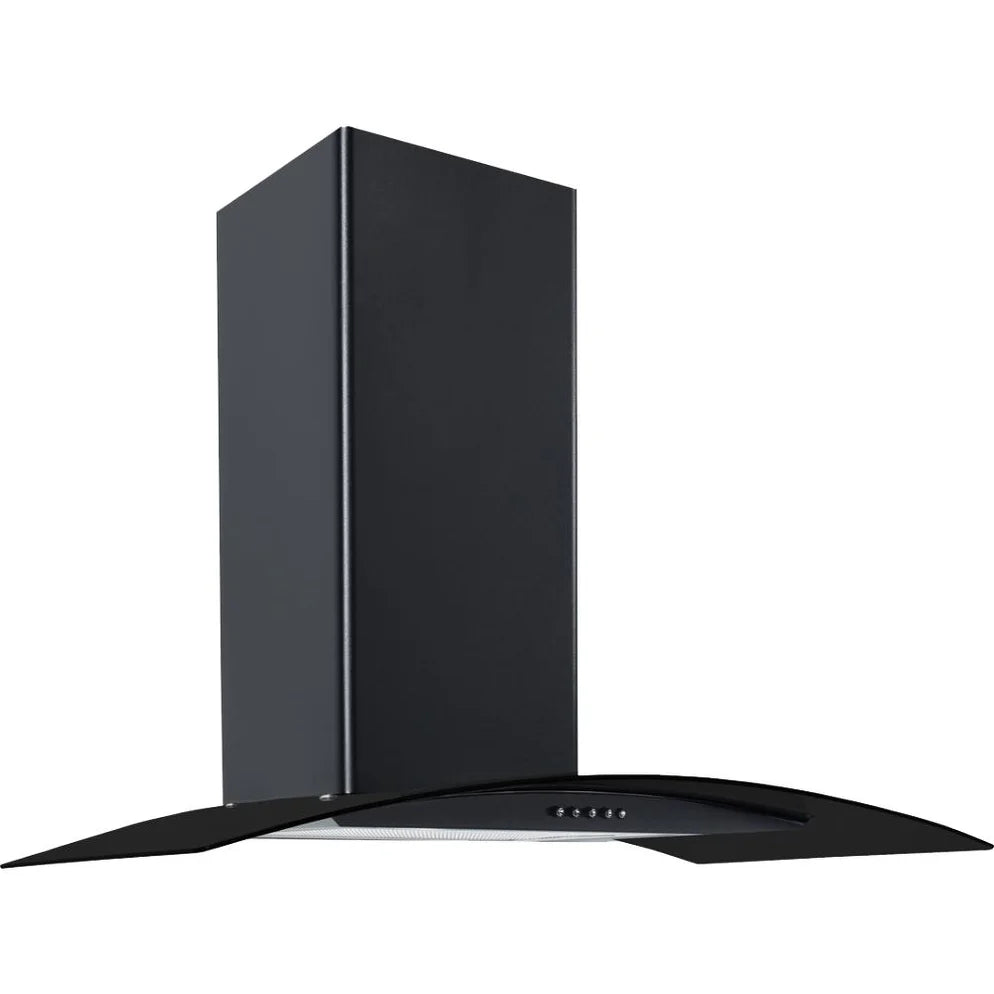 Cata CG Curved Glass Hood in Black | CG90BLK
