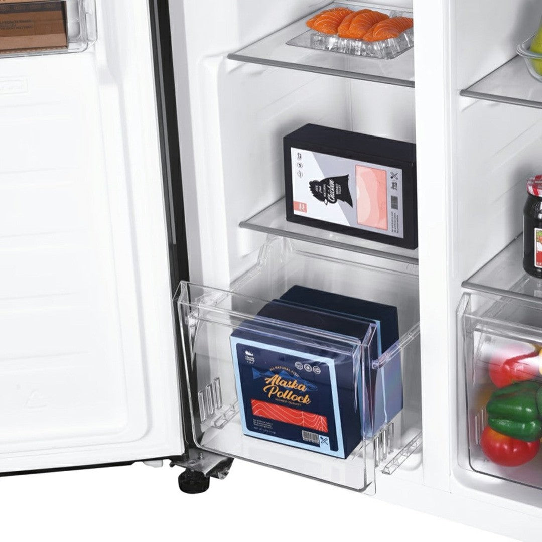 Candy 177x91CM Frost Free American Fridge Freezer - Black | CHSBSV5172EBKN Candy American Fridge Freezer Euronics Ireland