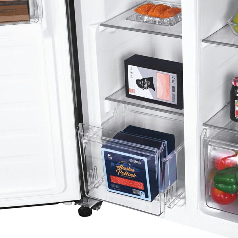 Candy 177x91CM Frost Free American Fridge Freezer - Black | CHSBSV5172EBKN Candy American Fridge Freezer Euronics Ireland