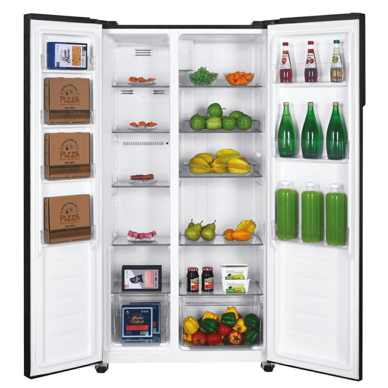 Candy 177x91CM Frost Free American Fridge Freezer - Black | CHSBSV5172EBKN Candy American Fridge Freezer Euronics Ireland