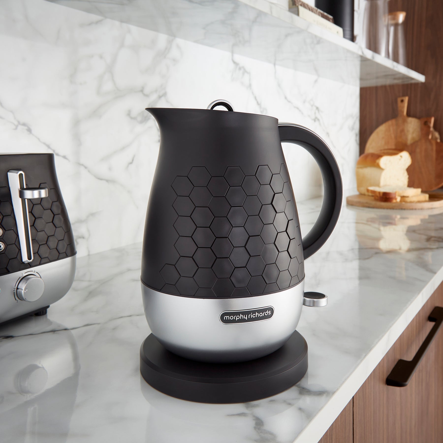 Morphy Richards Cassini 1.7L Black Kettle | 103020