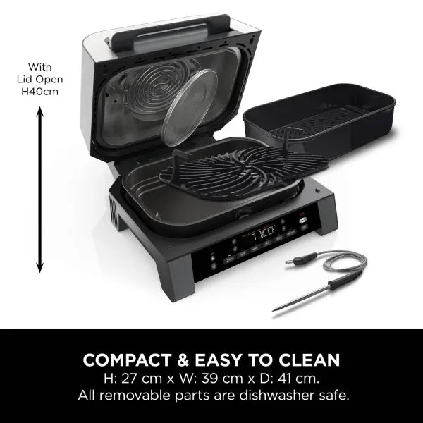 Ninja 6-in-1 MAX Grill & Air Fryer 3.8L Grey/Silver product image