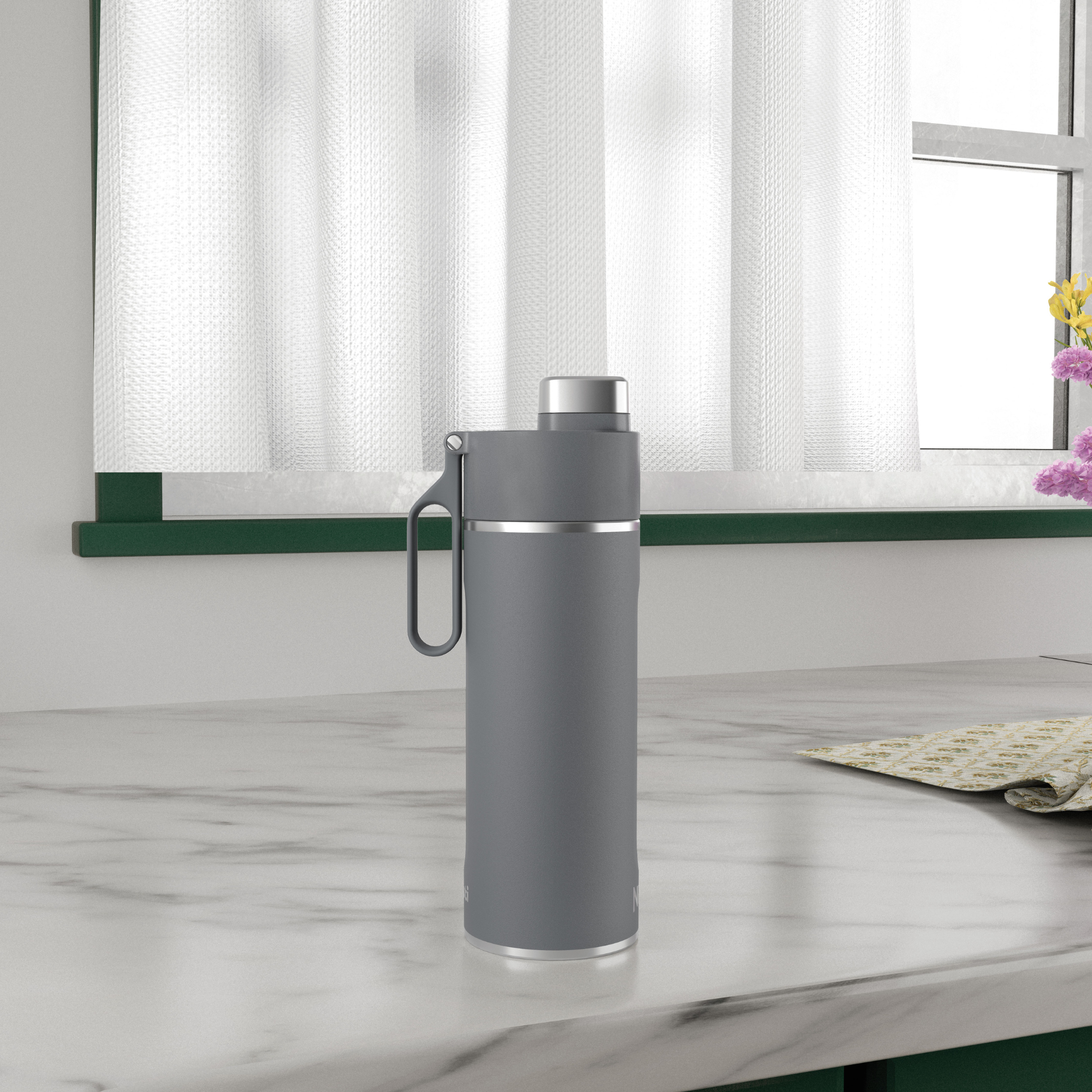 Ninja Thirsti Insulated Travel Bottle 530ml Grey product image